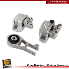 3PCS For Jeep Renegade Fiat 500X L4-2.4L Engine Mounts & Transmission Mount Set