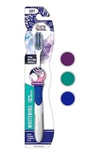 3x GuruNanda Gentle Giant Soft Whitening Toothbrush w Flossing Bristles Lot Of 3