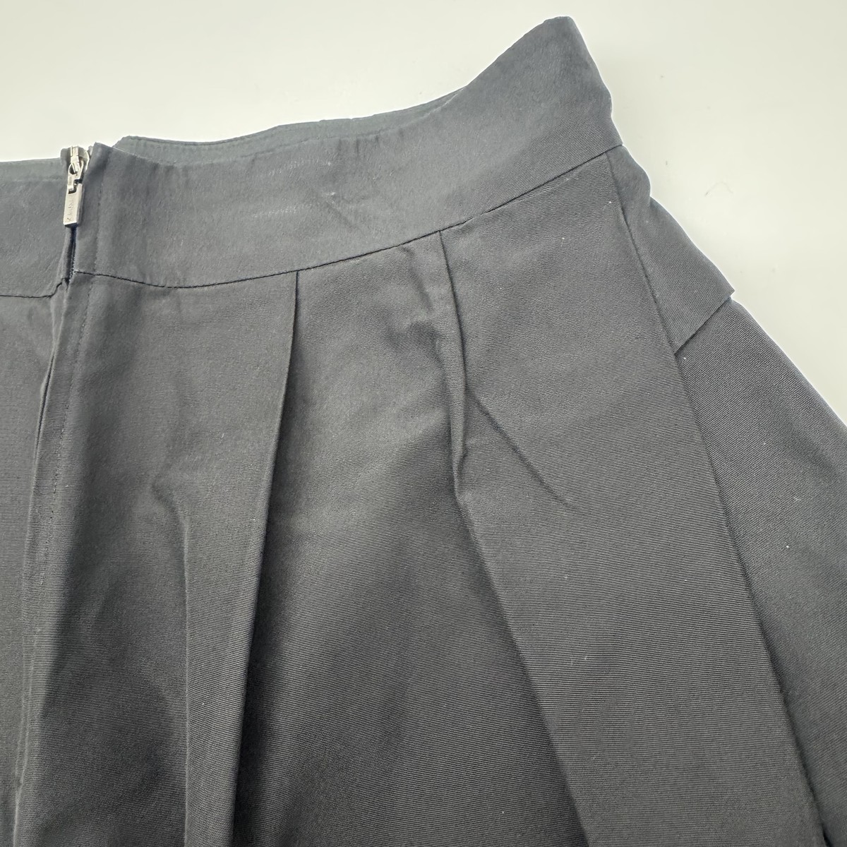 Authentic FOXEY NEW YORK Size:40 Mini Skirts Black Silk