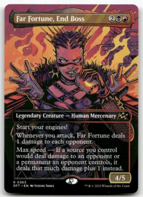 Far fortune, End Boss (Borderless) #363 MTG Aetherdrift NM X1