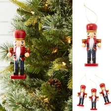 🎄Winter Wonder Lane Nutcracker Plastic Ornaments 5.5x2x1” 🌟Set Of 3🌟