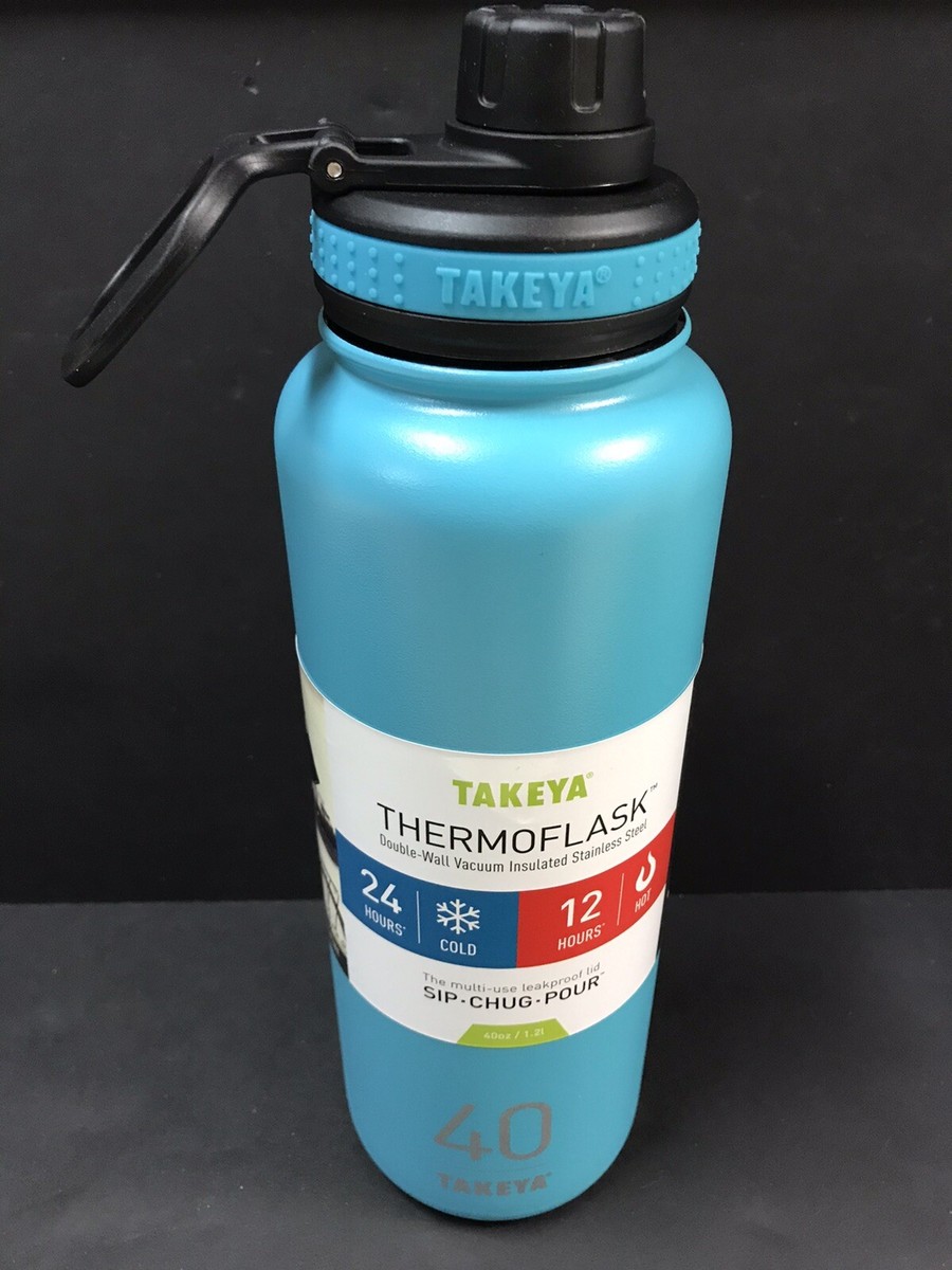 TAKEYA ThermoFlask 40 Double Walled Water Bottle Ocean