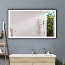 Badspiegel Wandspiegel Badezimmerspiegel Dimmbar Lichtspiegel mitLED Beleuchtung