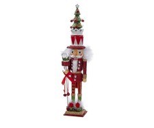 NWT Kurt Adler Hollywood Nutcracker Tree Hat 15” Christmas Decor Red Green New