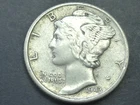1 943-D MERCURY DIME XF