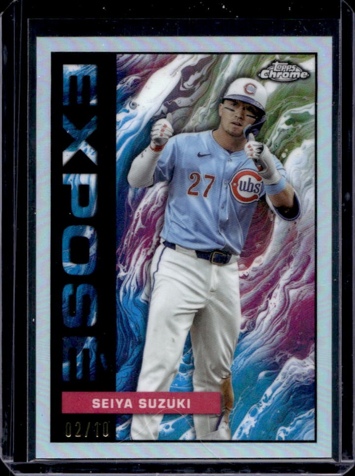 2025 Topps Chrome Update Seiya Suzuki Expose SP #2/10 Cubs