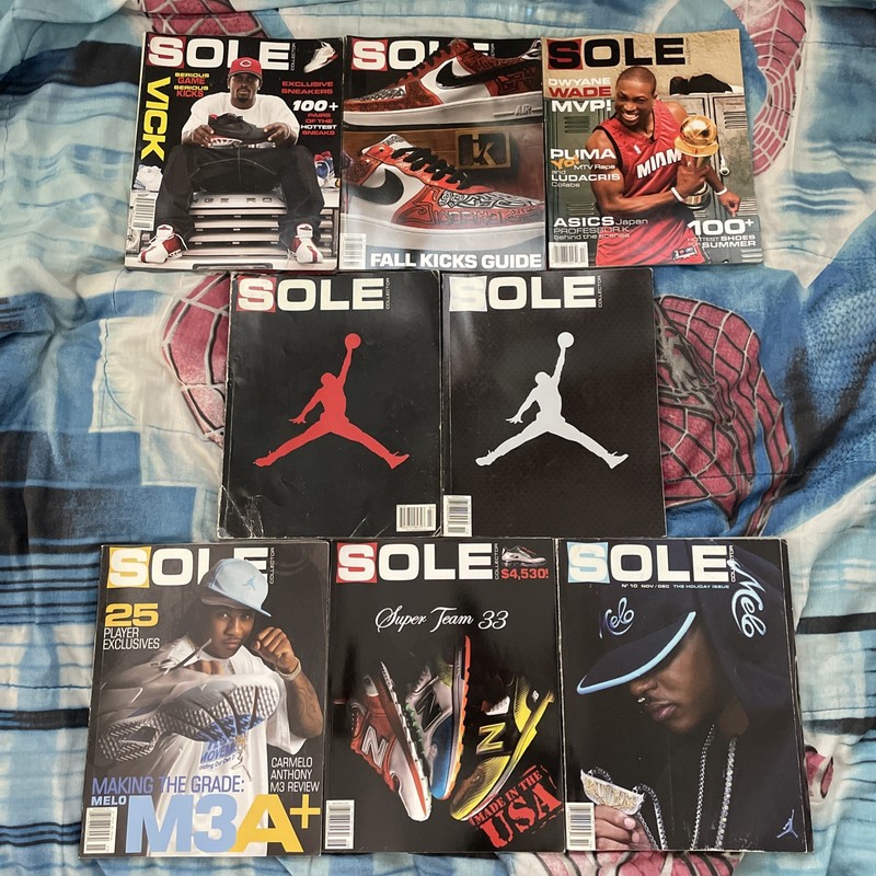 8 Sole Collector Magazine Lot Issue 6 7 10 11 13 14 15 16 Wade Jordan Vick Melo