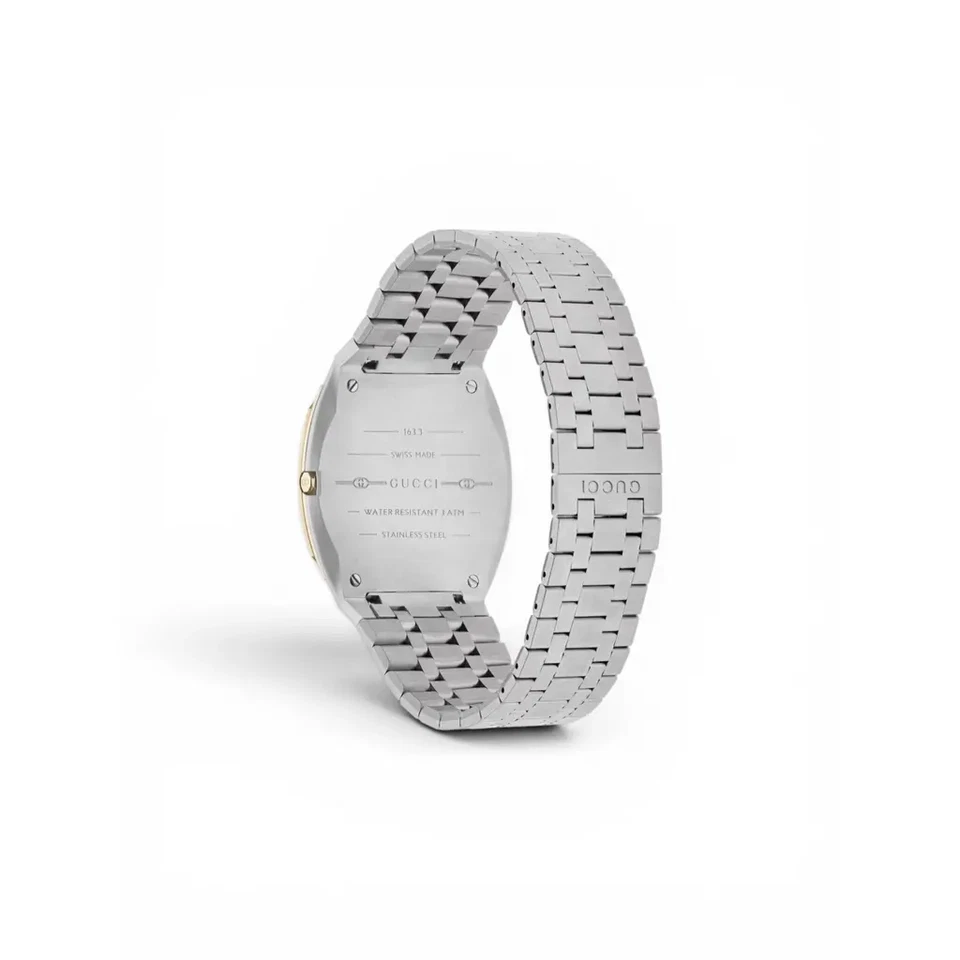 GUCCI 25H Uhr 38mm – Ref. YA163405 | Swiss Made Quartz | Gold & Stahl GUCCI 25H - Bild 2 von 4