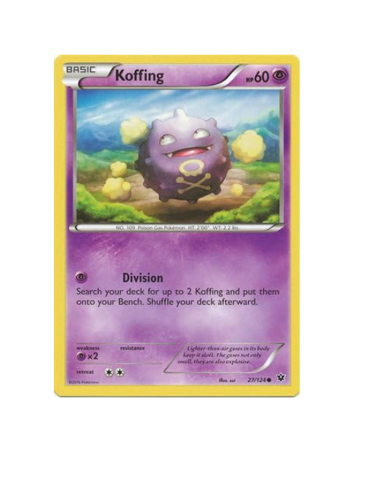 Pokemon - Koffing - 27/124 - XY Fates Collide - NM/M