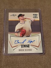2021 Leaf Draft - Base Autographs Brock Selvidge #BA-BS1 (AU, RC)