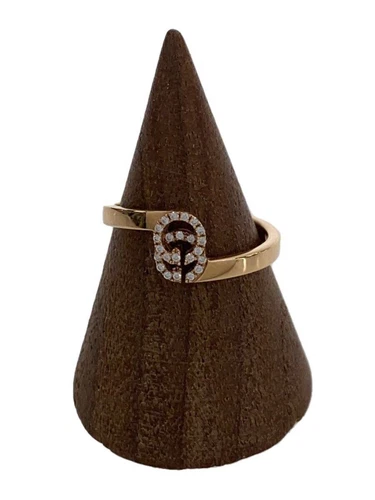 Anello Gucci GG funzionante Au750 inciso n. Diamanti oro 9 usati