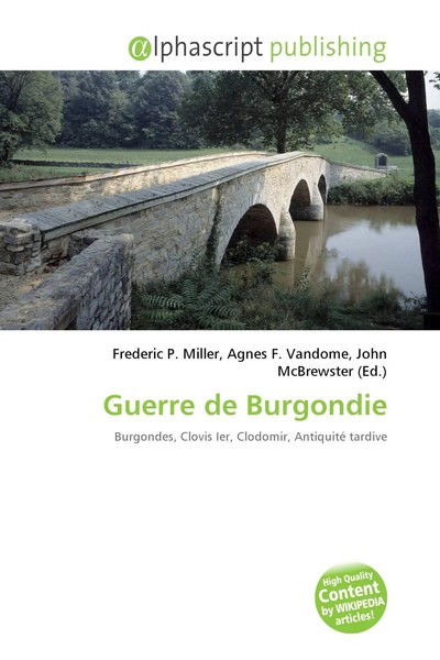 Frederic P. Miller (U. A.) | Guerre De Burgondie | Taschenbuch | FranzöSisch-image