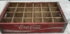 Vintage Wooden Coca-Cola Crate Carrier Red & White 24 Bottle Enjoy Coca Cola