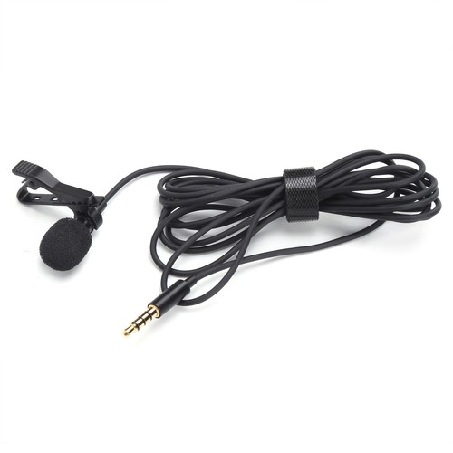 Micrófono lavalier con cable clip en solapa Lav Mic Mini portátil reductor de ruido - Imagen 6 de 23