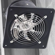 6" Exhaust Fan Wall-Mounted Square Blower Duct Fan For Bathroom Kitchen Office
