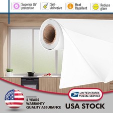 Privacy Window Glass Film Frosted White Pattern Vinyl Film Stickers Home Decor