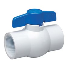 2" Fnpt Pvc Ball Valve Inline, 107-138-Np