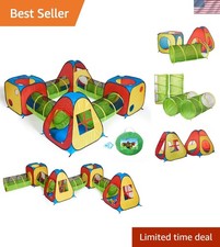 Ultimate 8 in 1 Adventure Play Tent with Tunnels for Kids' Imagination  Play