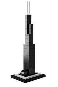 LEGO 21000 Architecture Willis Tower Chicago 444pcs NEW Sealed FedEx Shipping