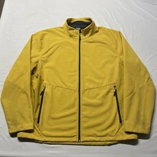 C9 Yellow Windbreaker Jacket Mens XXL Full Zip Pockets Hiking Camping VentureDry