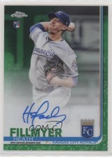 2019 Topps Chrome Rookie Green Refractor 36/99 Heath Fillmyer #RA-HF Auto 1v7