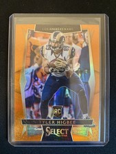 2016 Panini Select Tyler Higbee Orange /49 Rookie Card RC. rookie card picture