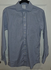 Brooks Brothers Regent Non-Iron Blue/White Check Dress Shirt 14.5-33