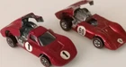 Hot Wheels Redlines Ford Mk IV 1:64 Diecast Red Race Car Lot of two.