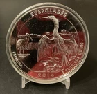 2014 Everglades , Florida ATB 5 oz .999 Fine Silver Coin in Capsule