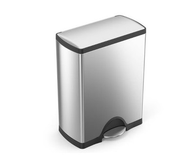 [BIG SALE] simplehuman 13 Gallon Kitchen Step Trash Can Brushed Steel
