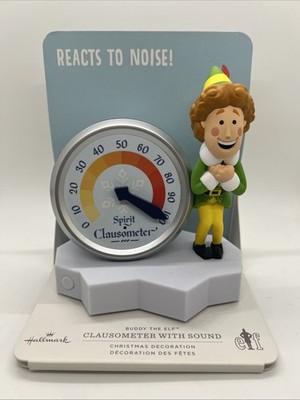 Hallmark Buddy The Elf Noise Meter Clausometer with Sound Reacts to Noise NEW!