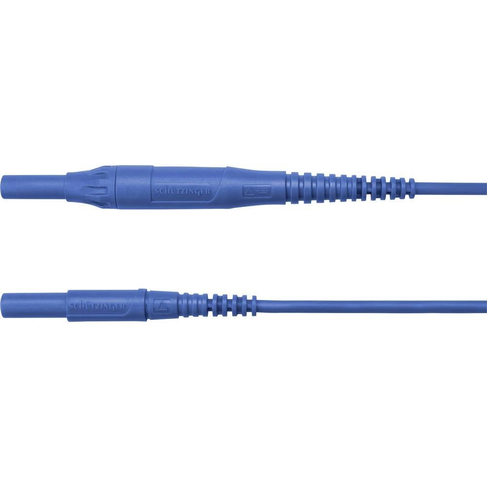 Schützinger cordon de mesure mâle 4 mm mâle 4 mm 200.00 cm bleu 1 pc