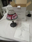 Coca-Cola Stain Glass Shaded Votive Holder Metal Frame NIB Vintage