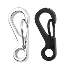 10Pcs Paracord Carabiner Clip Spring Snap Keyring Hook Small Carabiner Clip