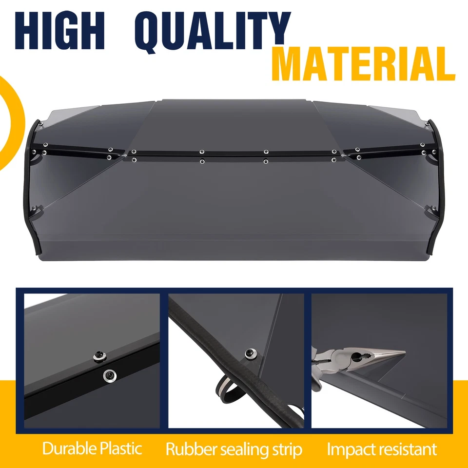 For Yamaha Viking 2013-Up 14 15 16 UTV Lightly Tinted Rear Windshield Windscreen Foto 3 de 4