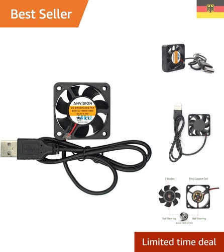 40 mm von 40 mm von 10 mm 4010 Dual Kugellager DC 5 V USB Brushless Cooling Fan | Condition: Neu