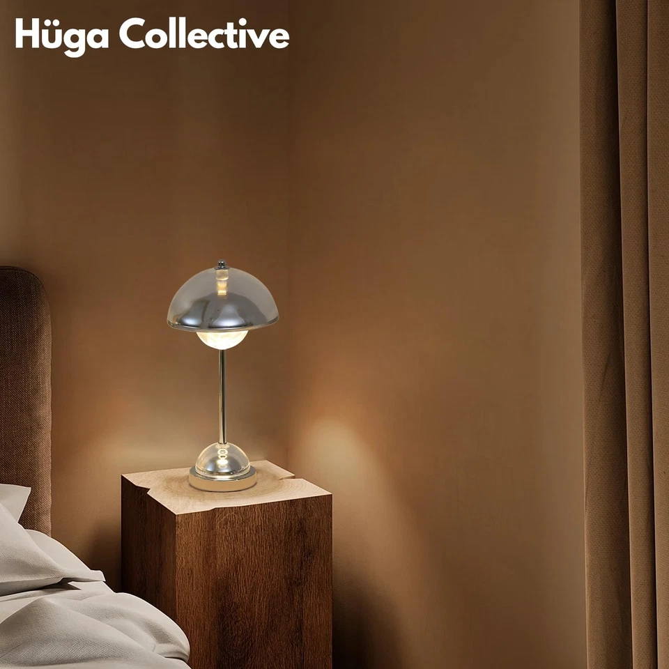 Lámpara de mesa Huga Collective cristal maceta cristal transparente | Cordones portátiles... Foto 2 de 4