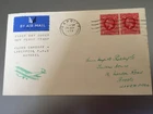 GB STAMPS RARE FIRST DAY COVER 1934 KING GEORGE V 1d AIRMAIL CARDIFF LIVERPOOL
