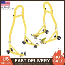 Motorcycle Stand Lift 900lbs Heavy Duty Front & Rear Wheel Combo Spoolift Stand