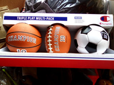 Champion Inflatable 3 Pack Classic Balls NEW