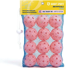 Coach RAC Mini Popper Balls 12 Pack, Plastic Baseballs, Made of Impact Resistant