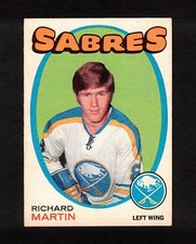 1971-72 RICHARD MARTIN #161 ROOKIE OPC HIGH Scoring Sabres Star KEY Hockey Card. rookie card picture