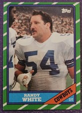 1986 Topps #133 Randy White Football card Dallas Cowboys! HOF!