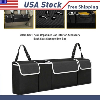 Car Oxford Organizer Back Seat Pocket 4 Storage Bag Interior Trunk Accessories