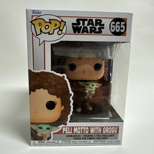 Funko Star Wars The Mandalorian S9 POP Peli Motto With Grogu Vinyl Figure STOCK