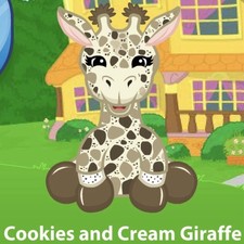 Webkinz Cookies and Cream Giraffe PET Adoption Code Only Messaged Webkinz Pet