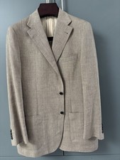 Corneliani Linen Wool Blazer Size 42 RRP 1100£ Made In Italy