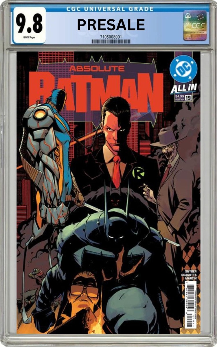 CGC 9.8 Absolute Batman #19 1st SCARECROW Snyder Dragotta 