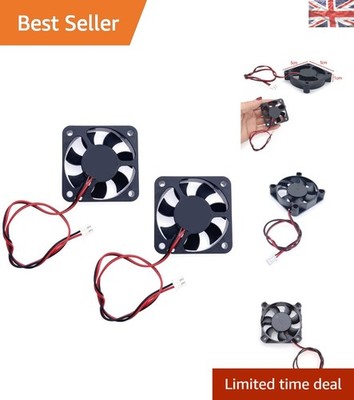 Effiziente 2er Pack 12V Mini Lüfter für 3D Drucker und elektronische Geräte