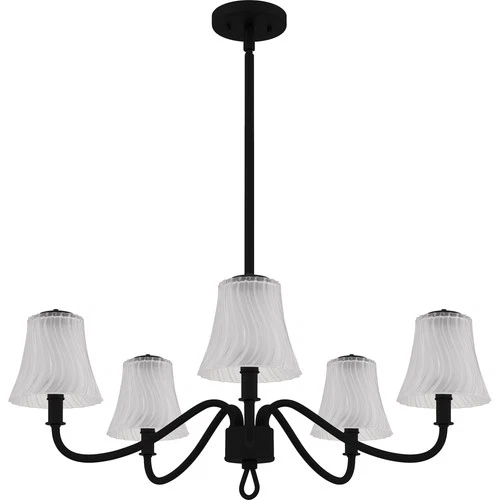 Quoizel MCK5030 McKinney 5 Light 30"W Taper Candle Chandelier - Nickel - Picture 12 of 12